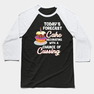 Funny Cake Decorator Baseball T-Shirt